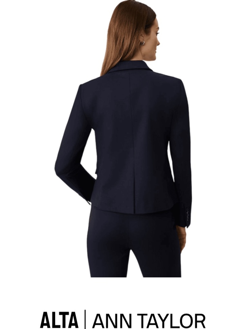 Ann Taylor Navy Fitted Women's Blazer